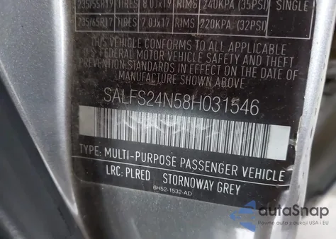 2008 Land Rover Lr2 Se from USA, damaged, VIN SALFS24N58H031546